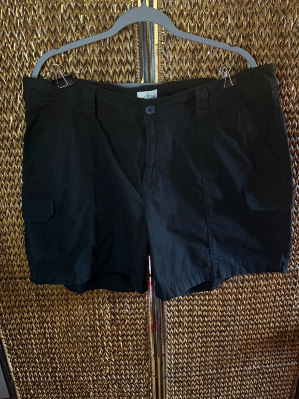 St. John's Bay Black Cargo Shorts - Women’s